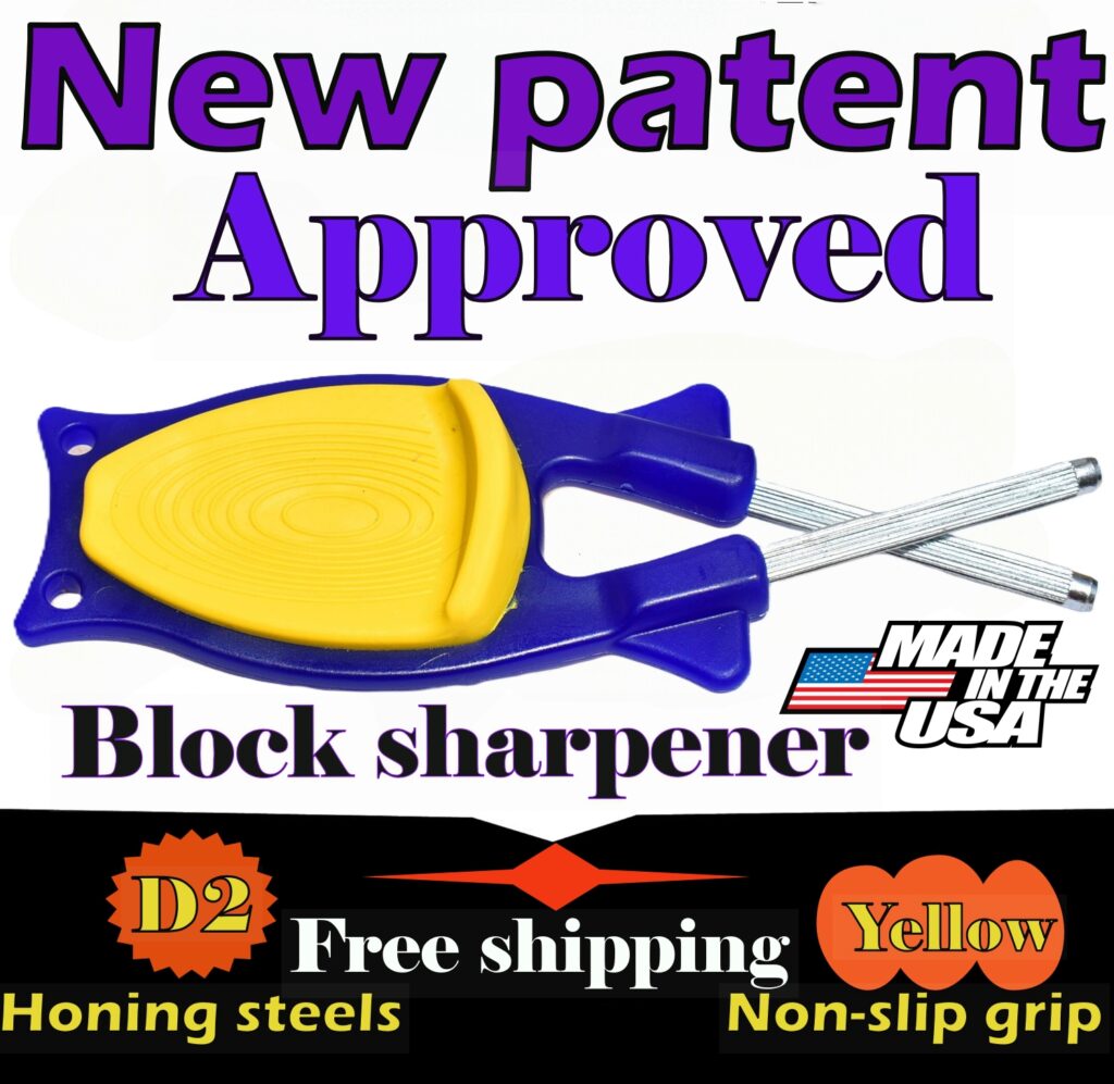 Purple knife sharpener- Stay sharp Block sharpener