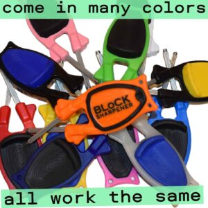 Block sharpeners in many colors, makes best gift ideas for chefs