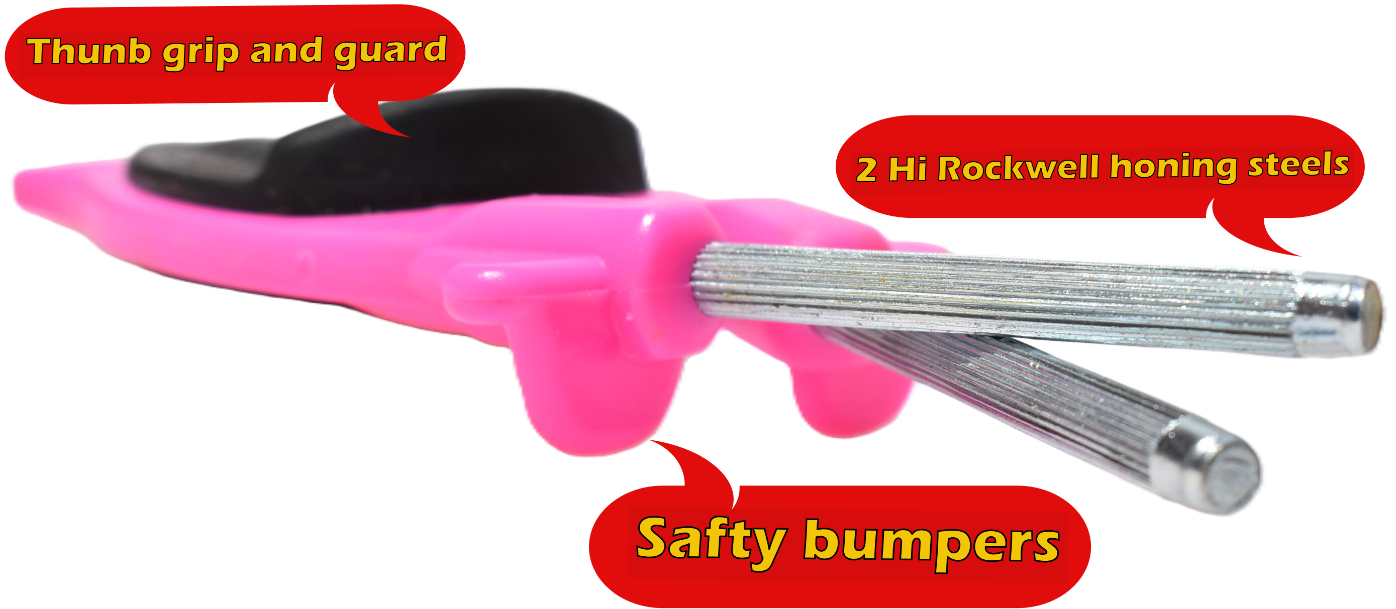 Pink Knife sharpener