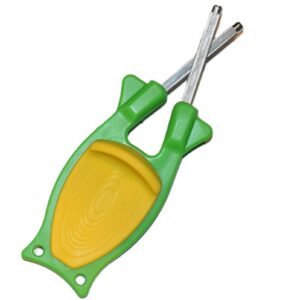 New patent Green / Yellow grip Block Knife sharpener.