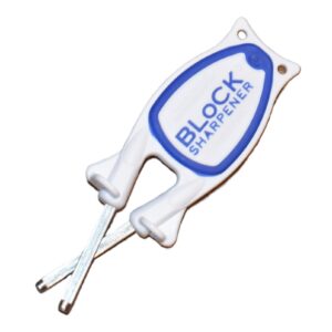 New patent White / Blue Block Knife sharpener.