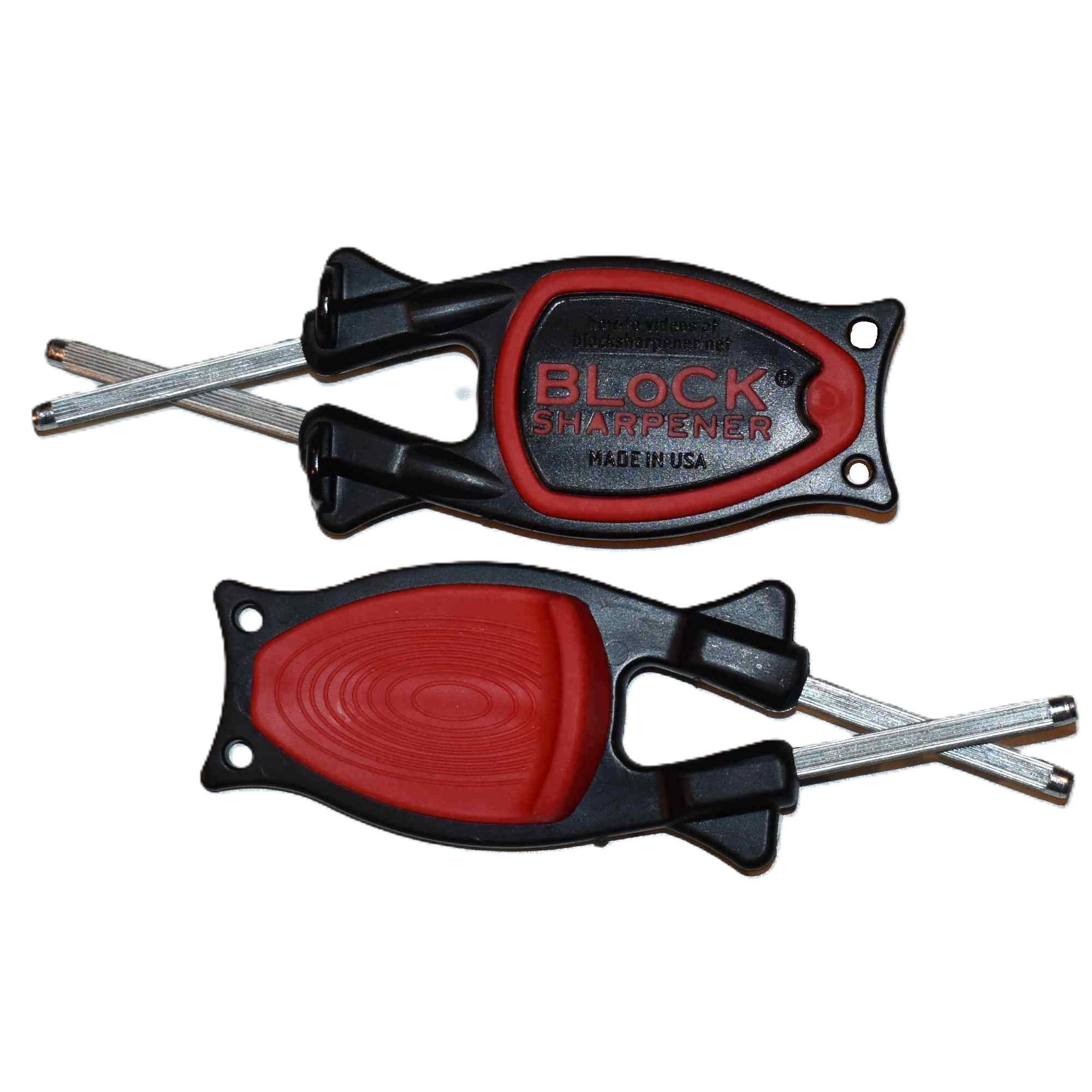 top and bottom image of a Block sharpener