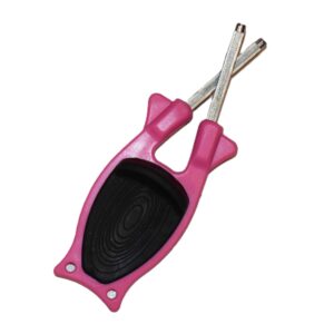 Pink Block Sharpener with non-slip black grip handle - kitchen sharpening kit for sale