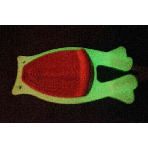 Glow in the dark outdoorsmen Knife Sharpener with Red Nonslip thumb grip