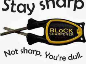 Black Knife Sharpener with Yellow nonslip grip