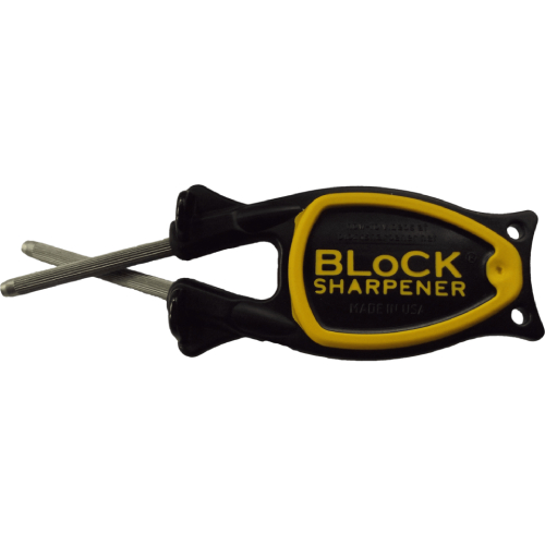 buy Black Knife Sharpener with Yellow nonslip grip