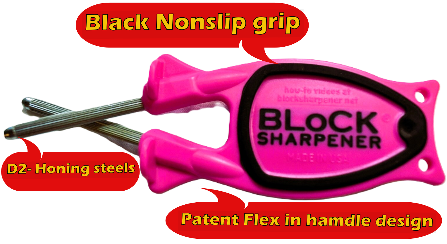 Pink Knife sharpener