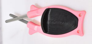 Pink knife sharpener