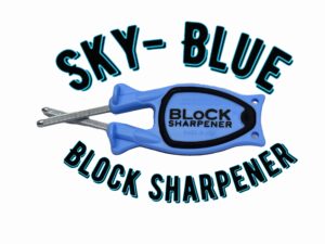Blue knife sharpener