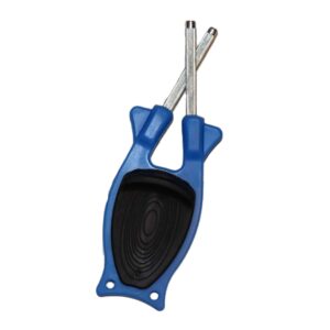 Blue Block Sharpener with non-slip black grip handle - best kitchen knife sharpener
