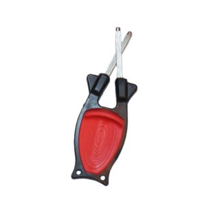 New patent Black/Red grip Block Knife sharpener.