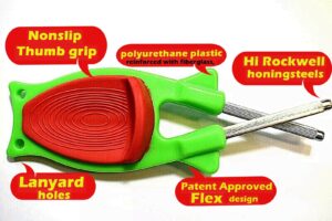 Knife sharpener for hunting knives