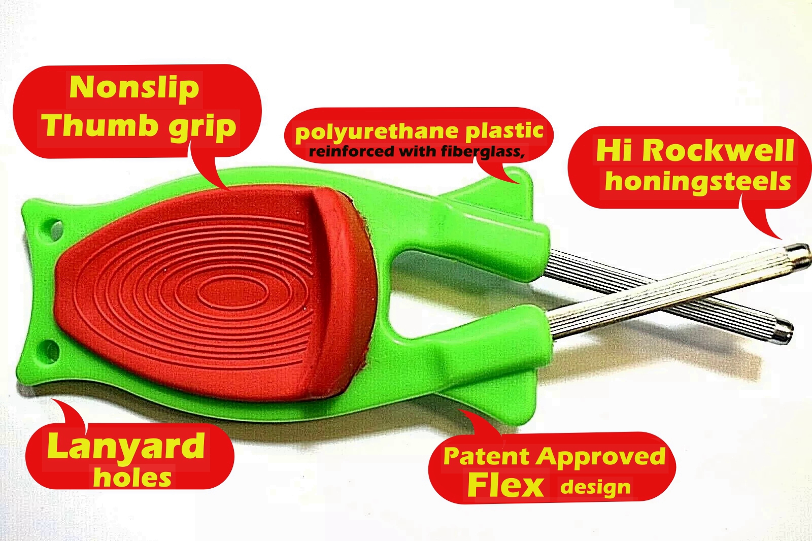 Knife sharpener for hunting knives