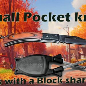 Bonus deal for one all Black Block sharpener with pocketknife.