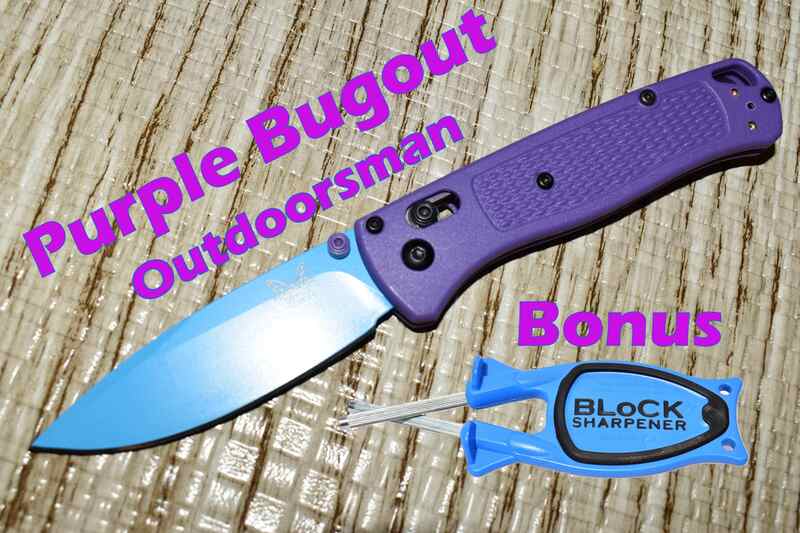 Benchmade knife with a Block sharpener.