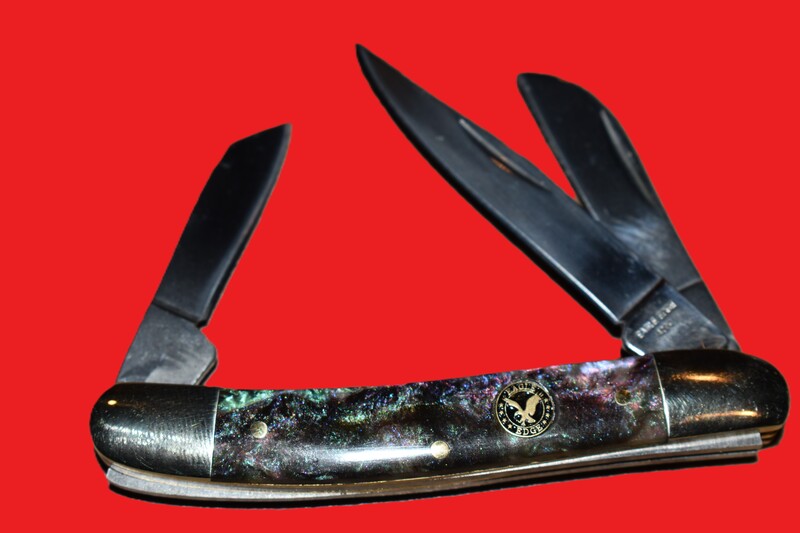2.75 inch blue eagle edge pocket knife