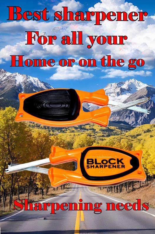 Knife sharpener for home or on the go sharpening needs