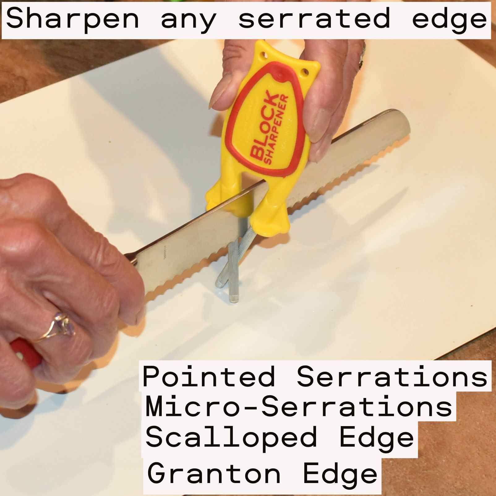 Serrated knife sharpener
