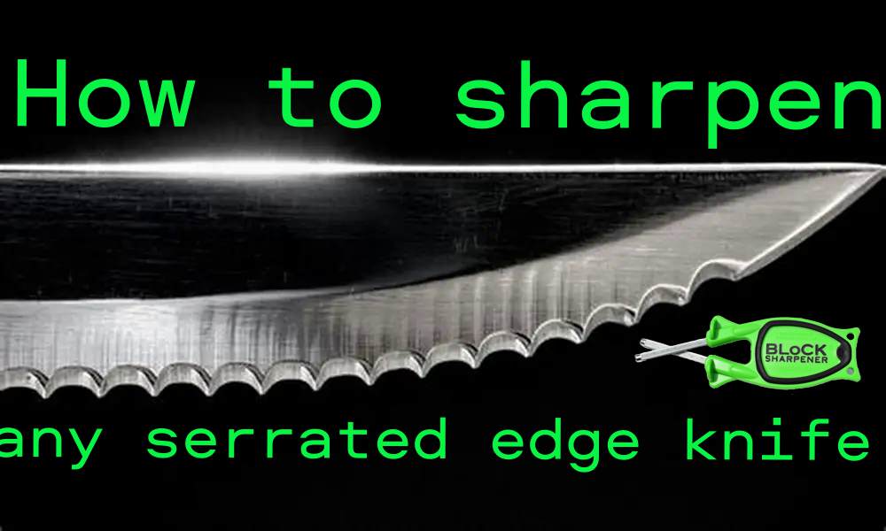 Chef rods for serrated knife