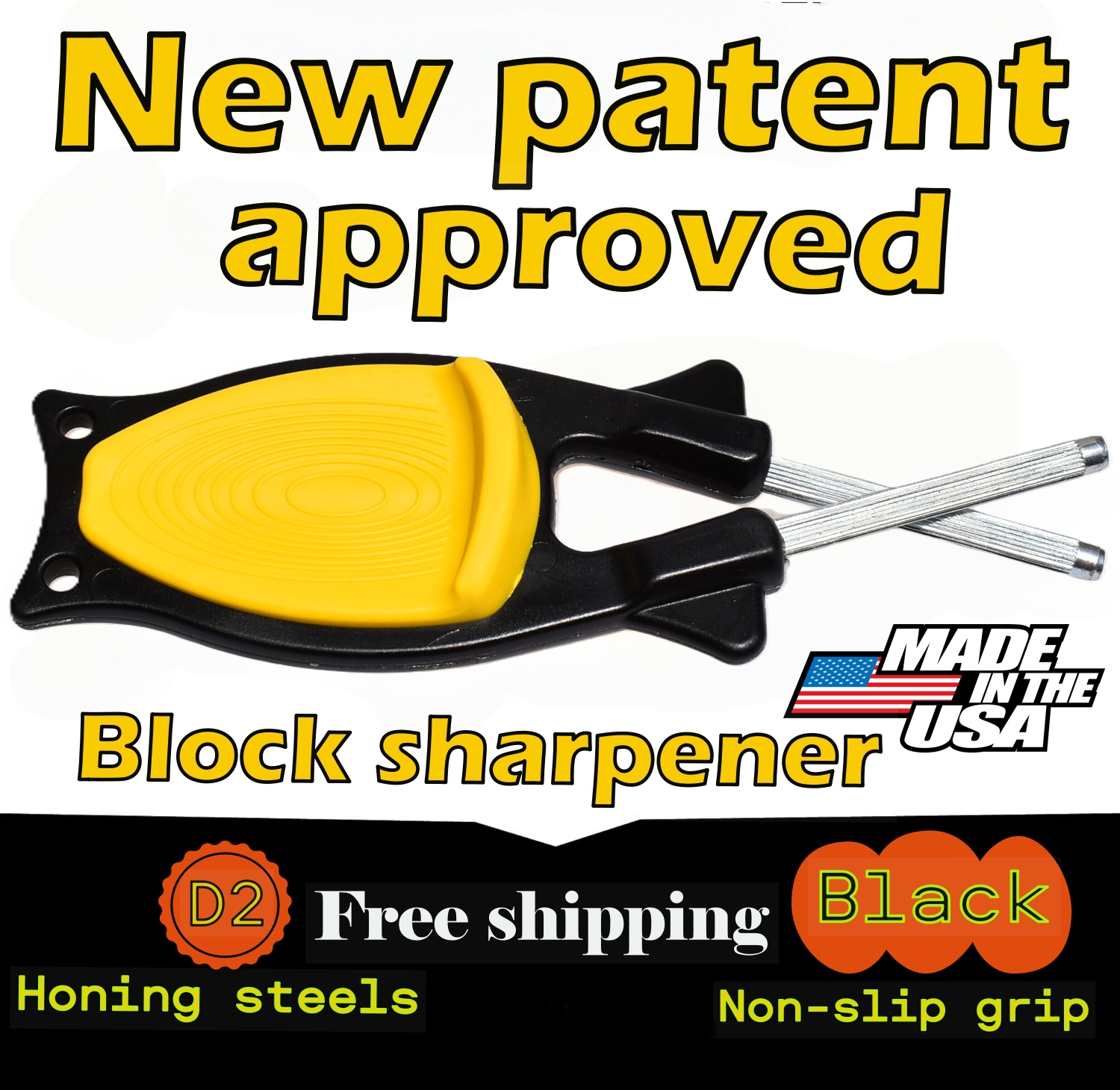 Professional- chef-knife-sharpener-block-black-yellow.