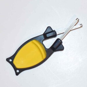Black Block knife sharpener-yellow grip- kitchen