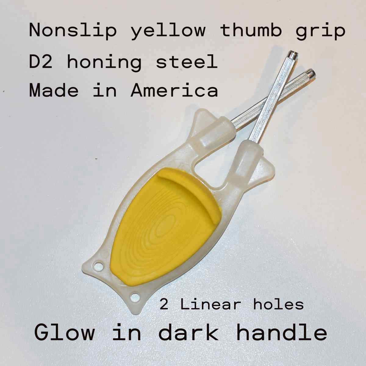 Glow-in-the-Dark Outdoorsman Block Knife Sharpener