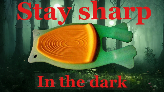 Glow in dark field sharpener