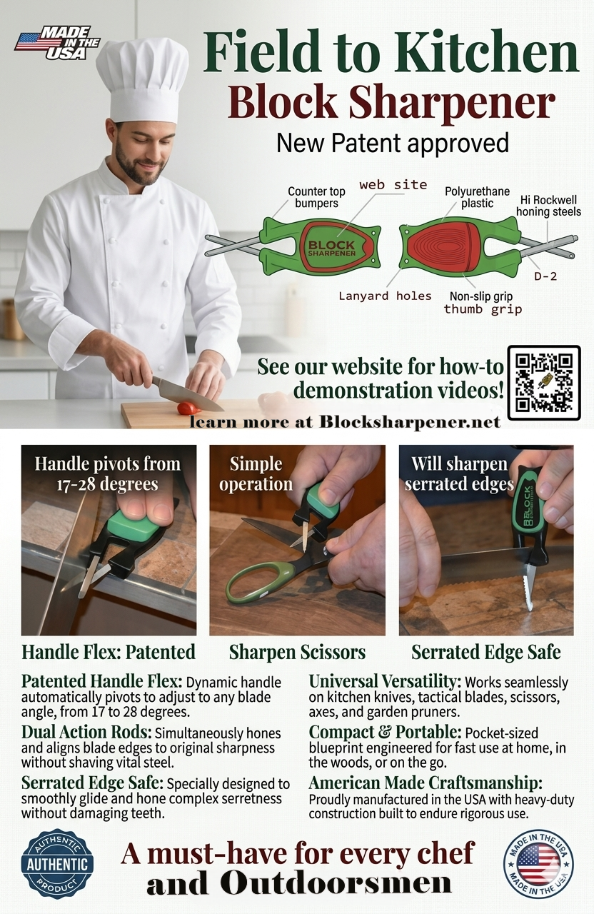 Directions for the best handheld block knife sharpener