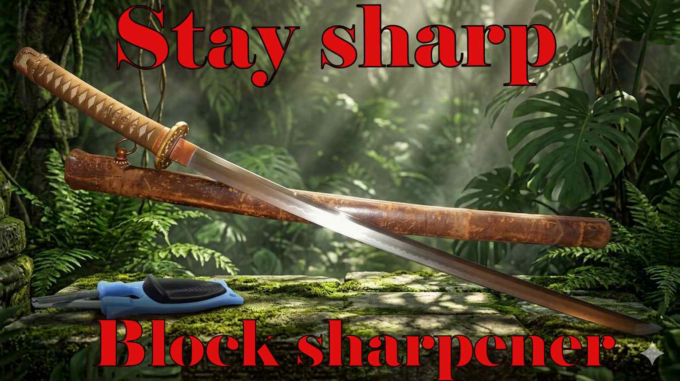 Stay sharp Sword sharpener