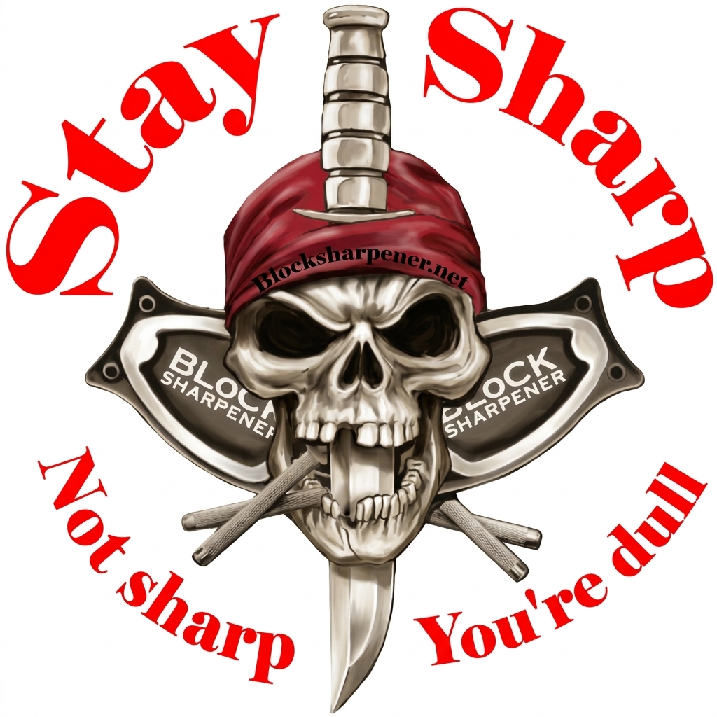 Block Knife Sharpener official product brand logo